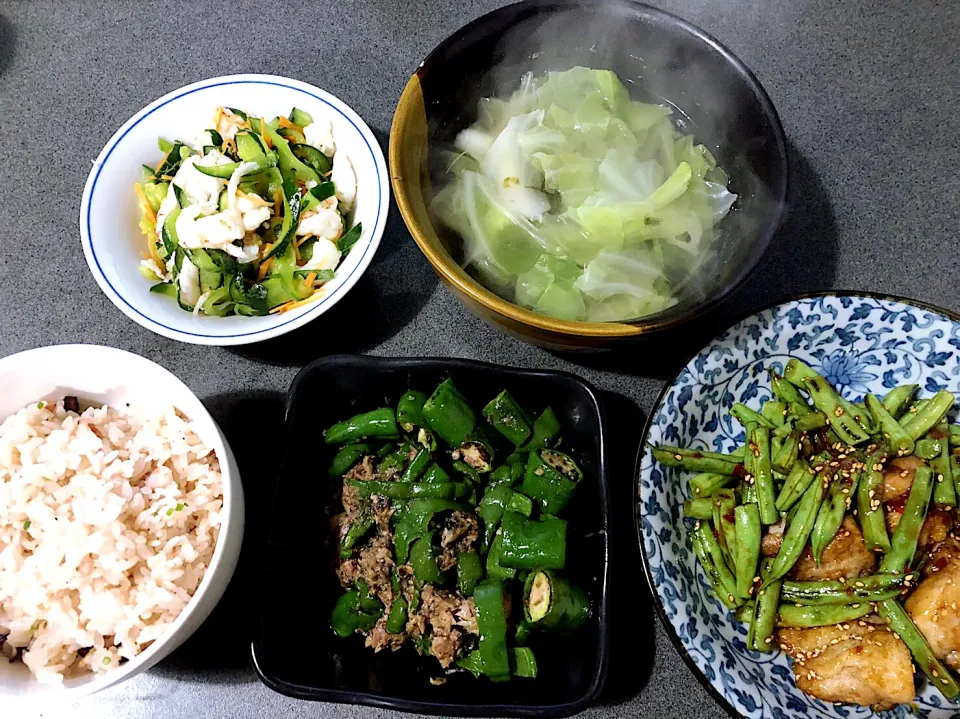 帰省土産の野菜でDinner🥰|sakuramochiさん