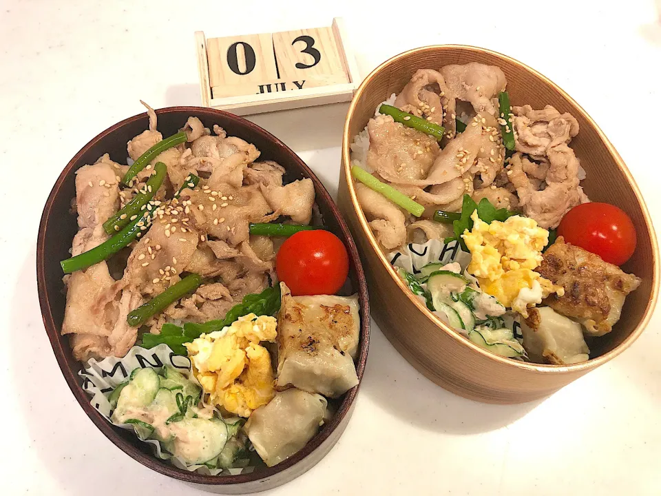 Snapdishの料理写真:旦那＆長男🍳弁当|naaaaaaa♡さん