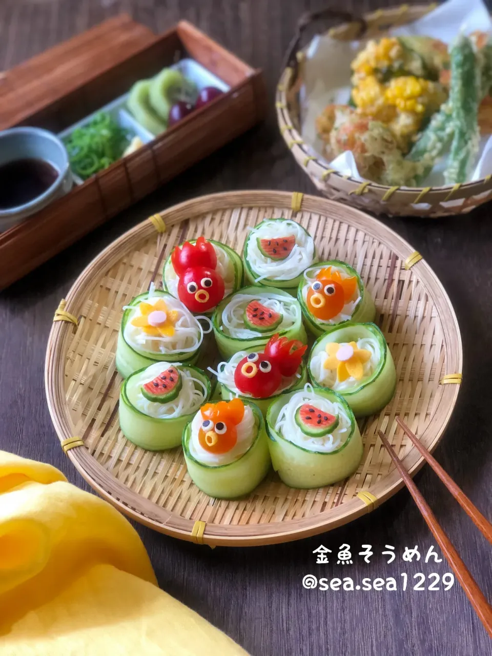 Snapdishの料理写真:金魚そうめん🐟|seaさん