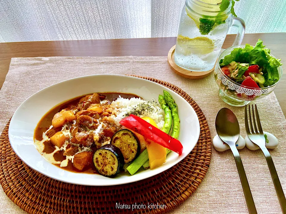 夏野菜のチキンカレー♪😊|ナツ1224さん