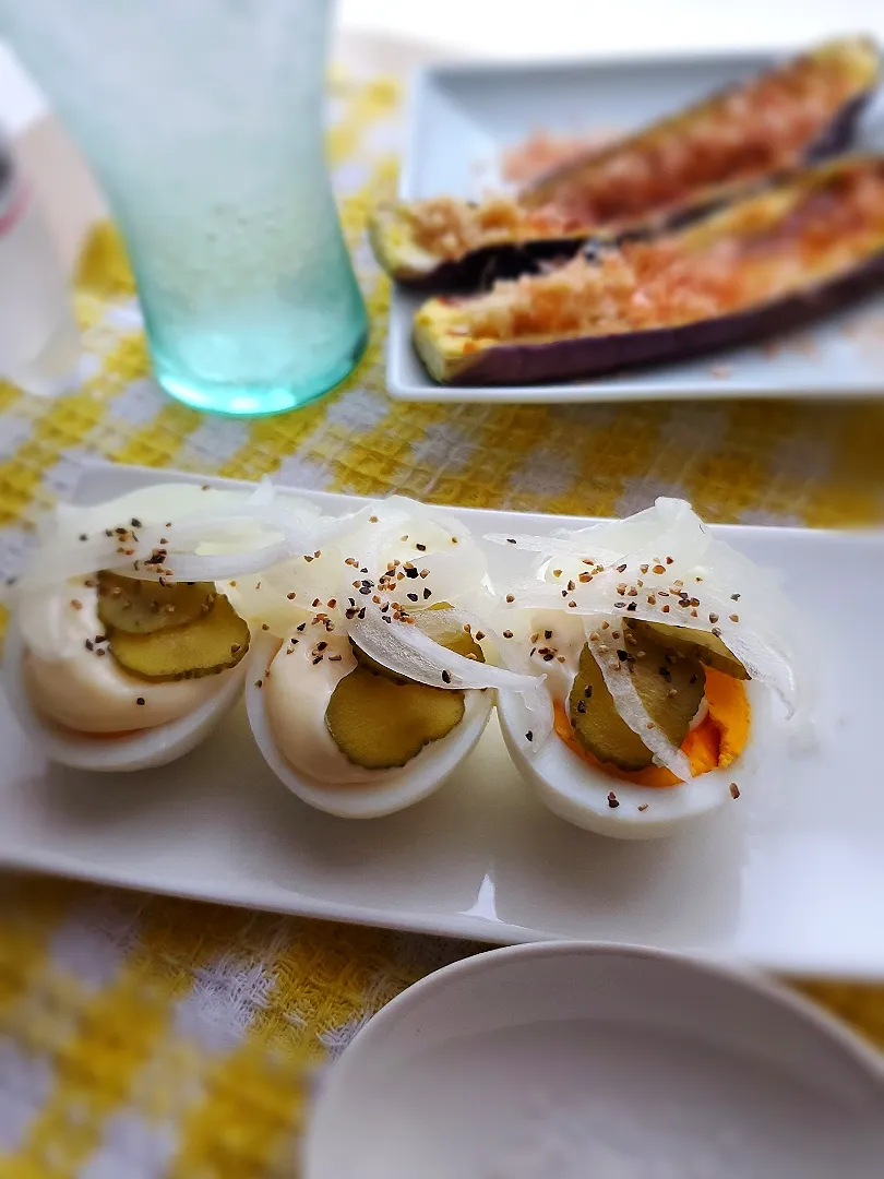 【おつまみ茹で卵】
食べたらタルタル！

ブラックニックの２品紹介|みるくここあさん