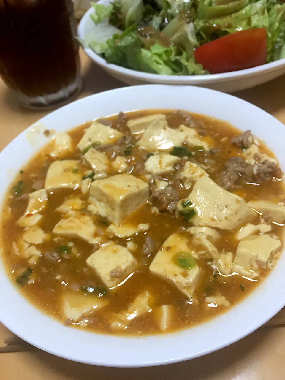 在宅勤務中の男飯(マーボー豆腐)|おおもりの星さん