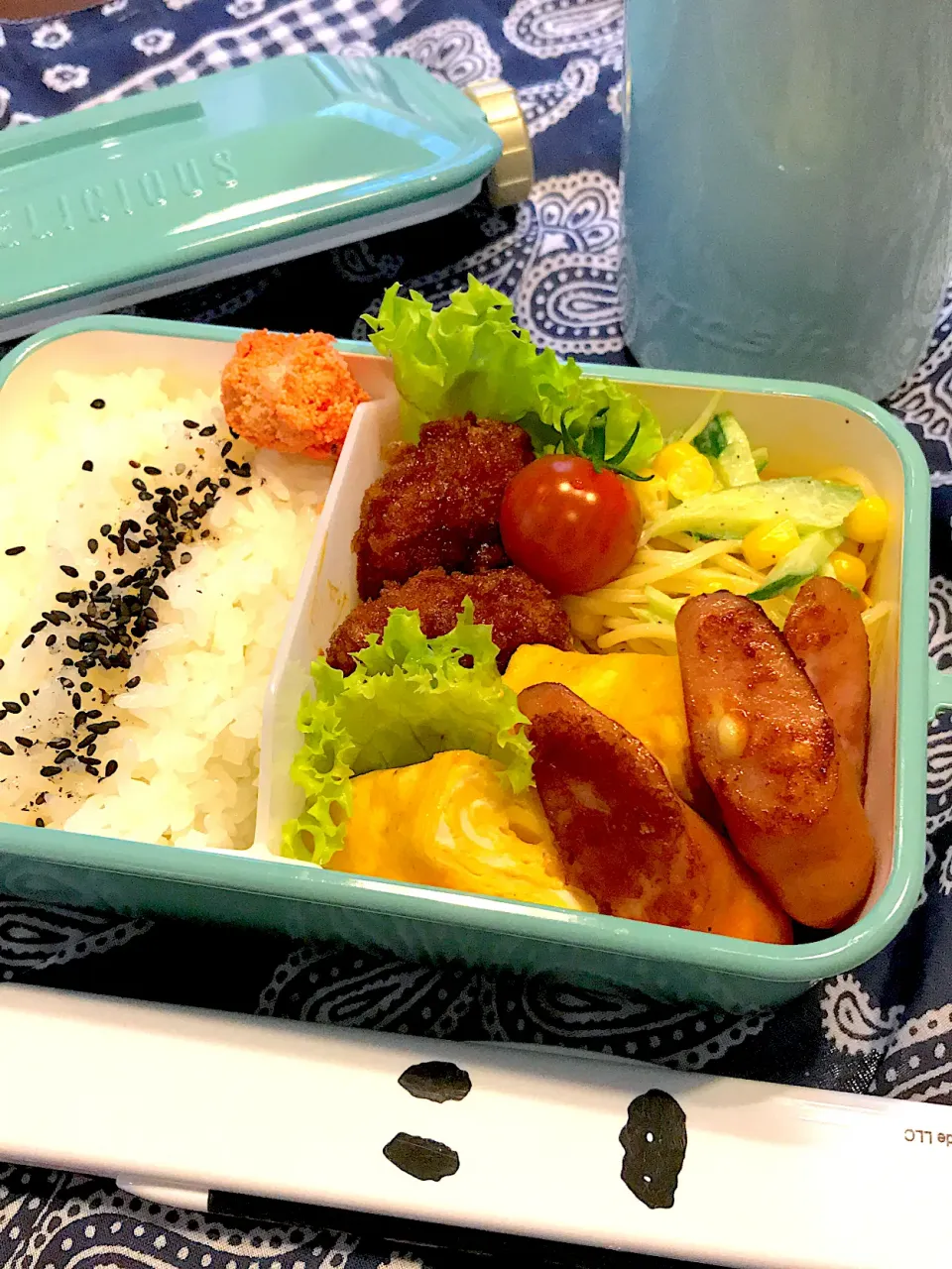 Snapdishの料理写真:2020.7.4  JK弁当～サラスパ🎶|rinrin*mama*さん