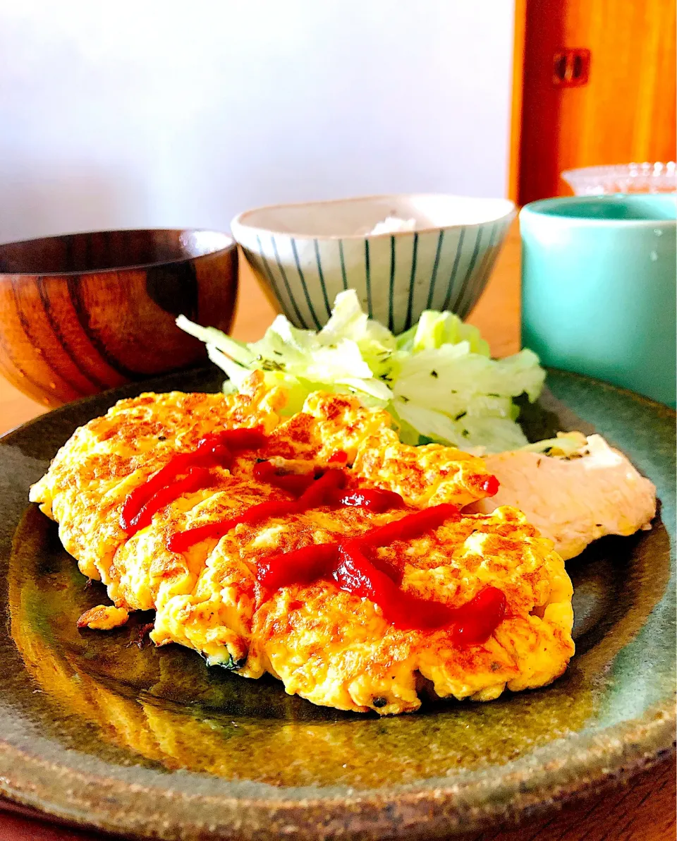 ふつうのオムレツだに😋|けんちんさん