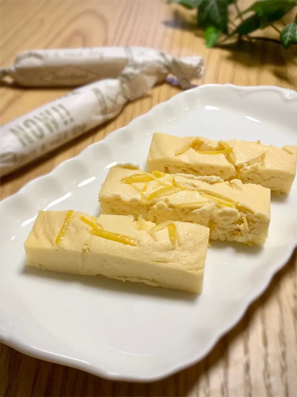 (生クリーム不使用)レモンチーズケーキ🍋|Moanafoods73さん