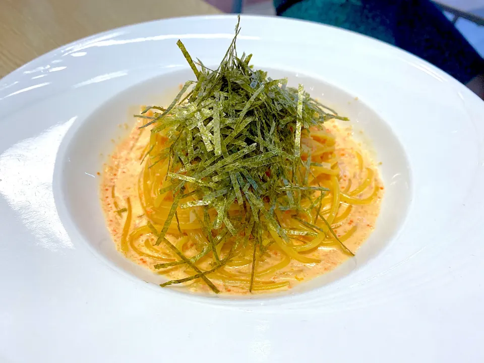 Mentaiko spaghetti with cream sauce|skyblueさん