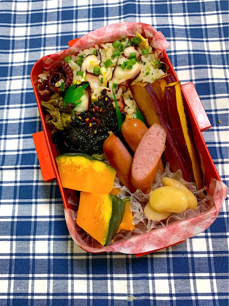 Snapdishの料理写真:タコ炒飯弁当🐙|kiusoudaiさん