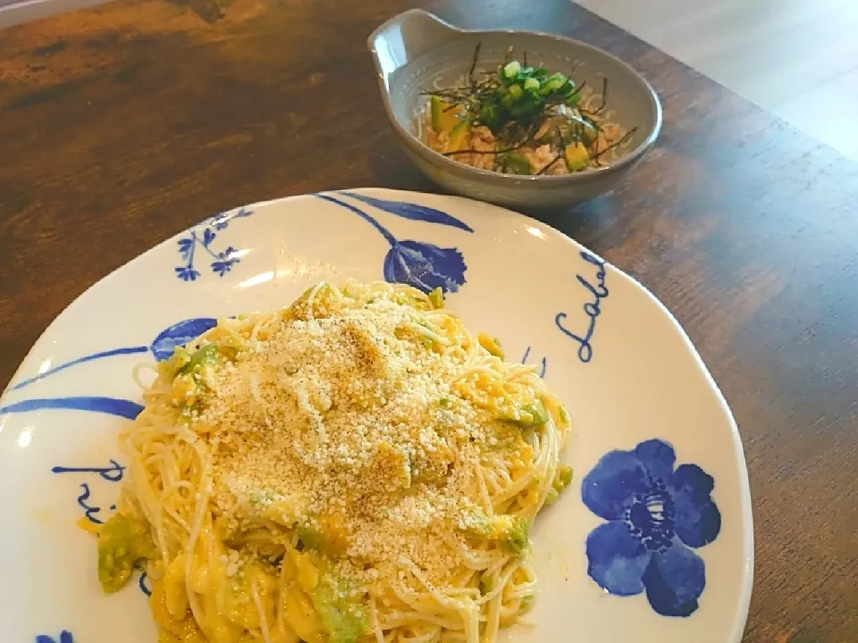 アボカドづくしメニュー
❁アボカドカルボナーラそうめん
❁無限アボカド|大学生の嫁入り修行さん