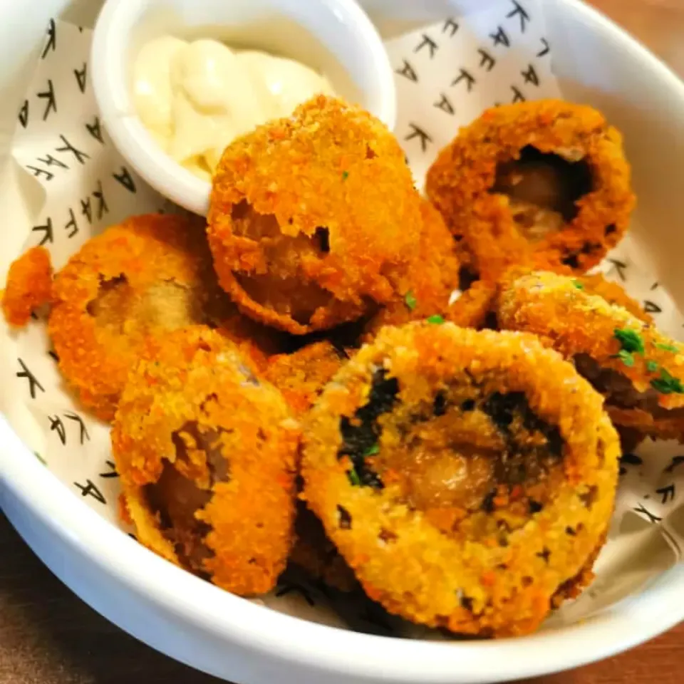 Crispy Deep Fried Breaded Mushrooms|envymaqueenさん