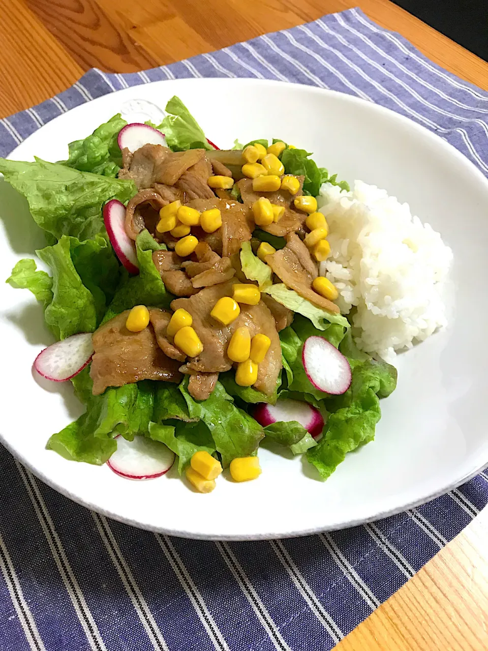 豚肉サラダごはんプレート|sayaさん