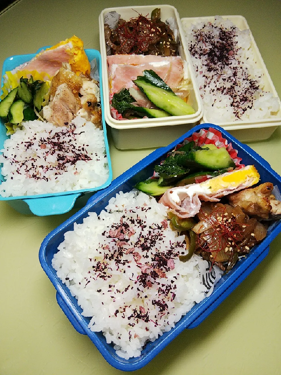 Snapdishの料理写真:7/6 家族弁当|けろよんさん