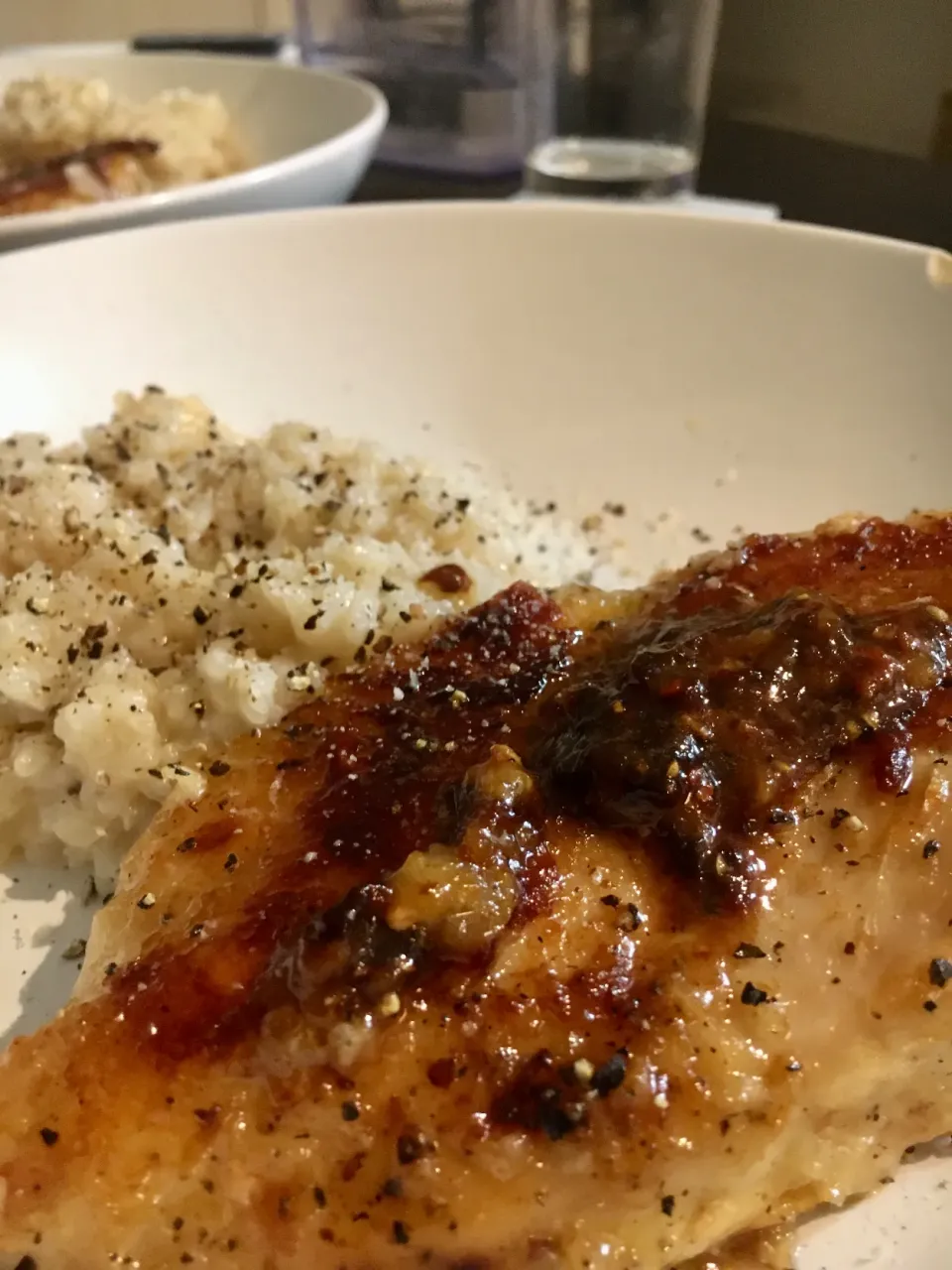 レモンリゾットとレモンペッパーチキン🍋Lemon Pepper Chicken with Lemon Risotto|Miboさん