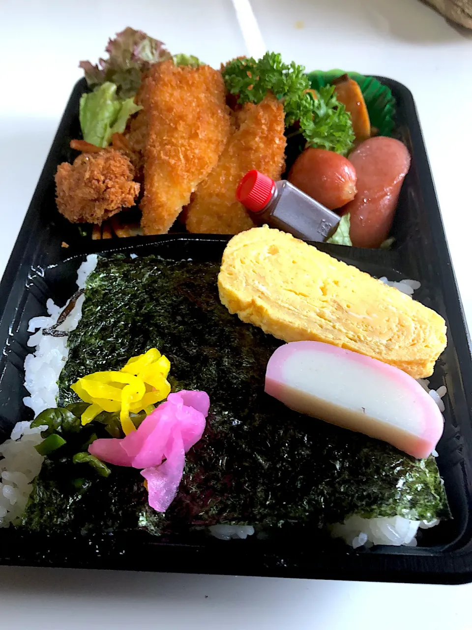 #もも弁#日替わり#海苔チキンカツ弁当🍱#雨が降り☂️デー❣️#今日も頑張って営業中です^_^|まろももかさん