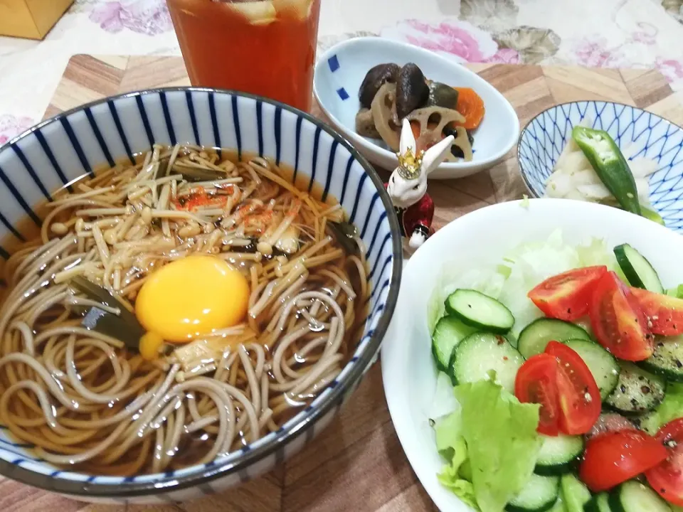 7/6
なめ茸蕎麦と作りおきランチ😋|たえさん