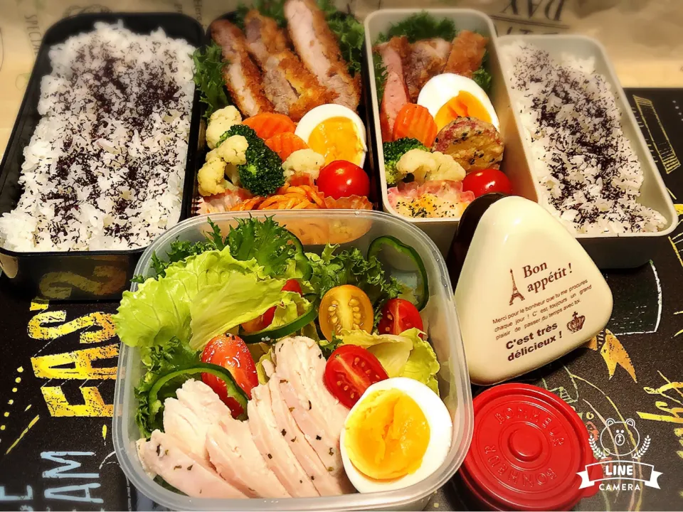 とんかつ弁当&サラダチキン弁当♪|ぺこぽこさん