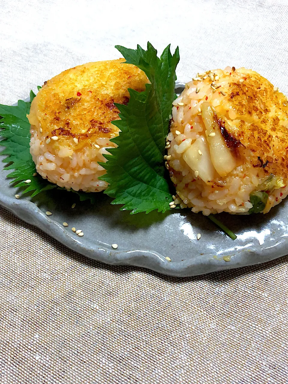 こむすび★キムチ味噌焼きおにぎり|takaさん