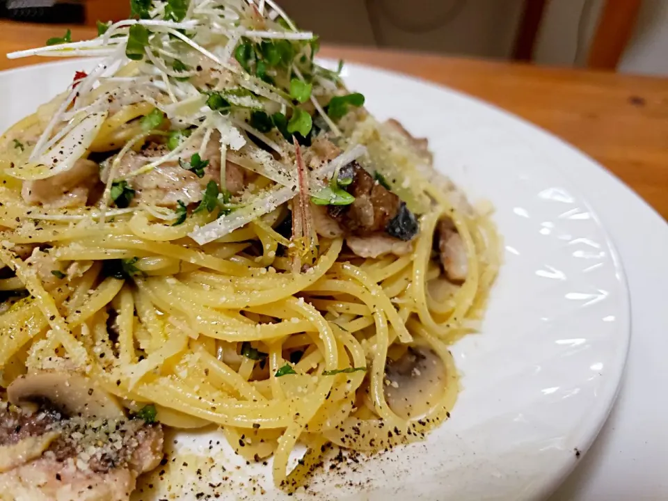 鯵と大葉の和風ペペロンチーノ☆|けんさん