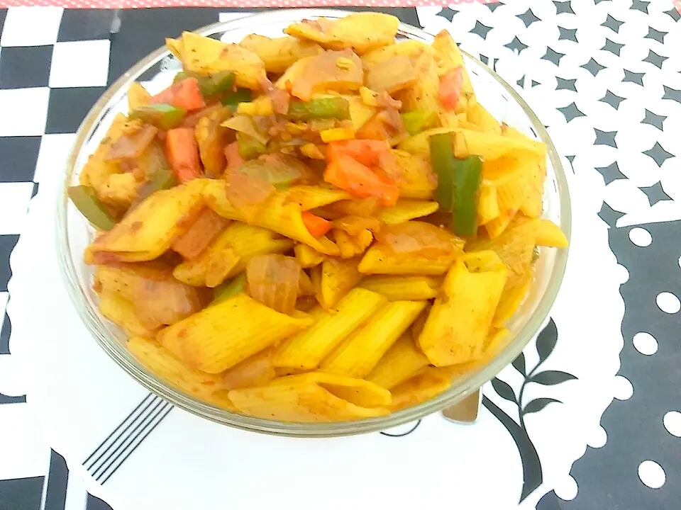 Snapdishの料理写真:masala pasta|papiyaさん