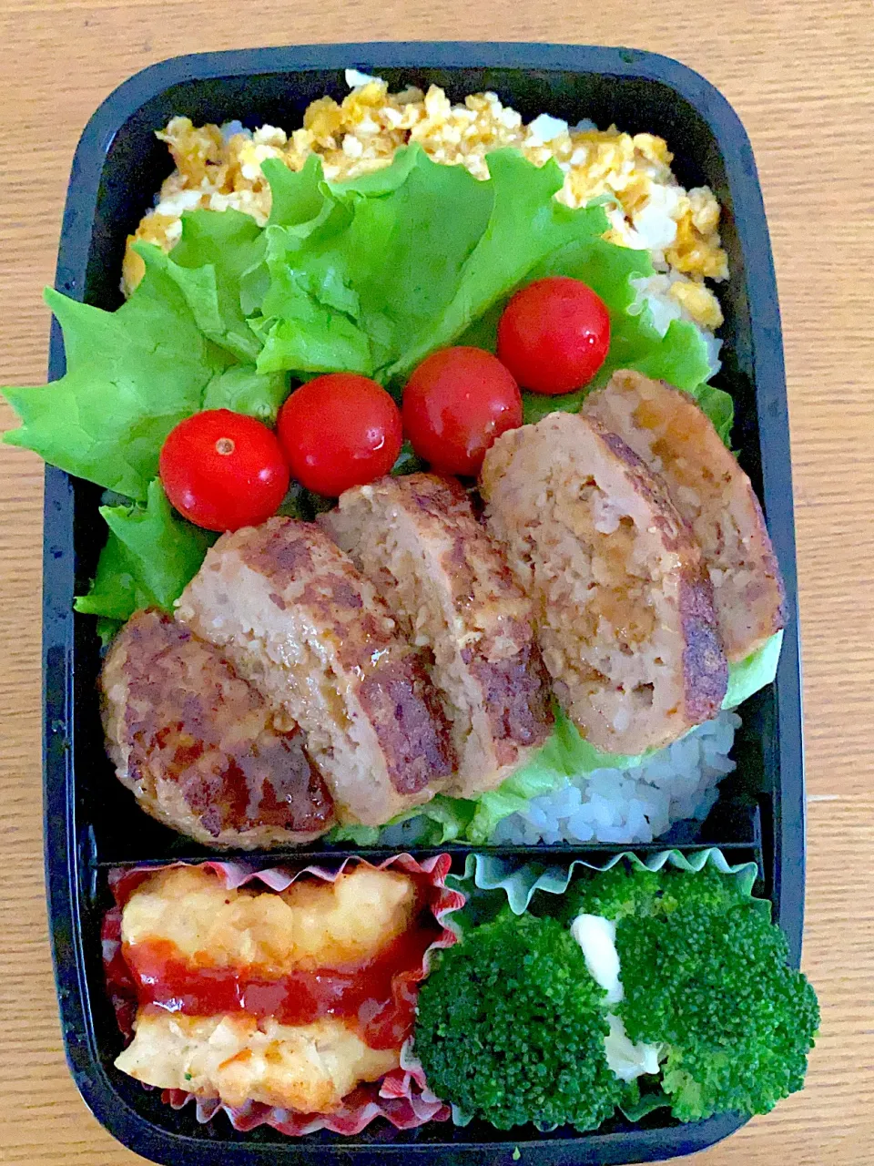 息子弁当　　ハンバーグ|maaakiiiさん