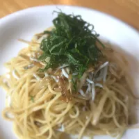 ごぼうとシラスのパスタ|たけさん