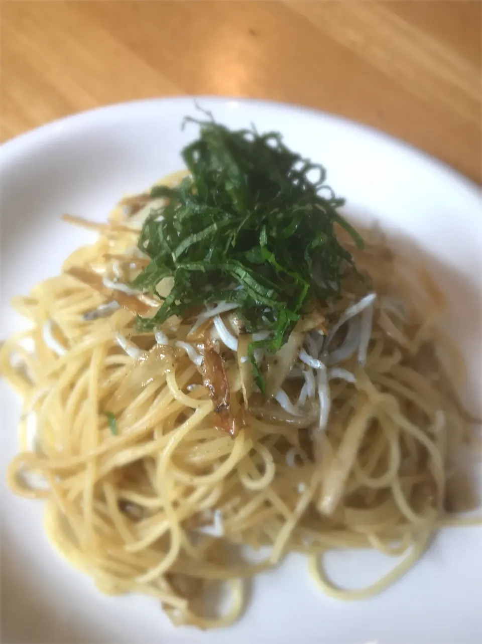 ごぼうとシラスのパスタ|たけさん