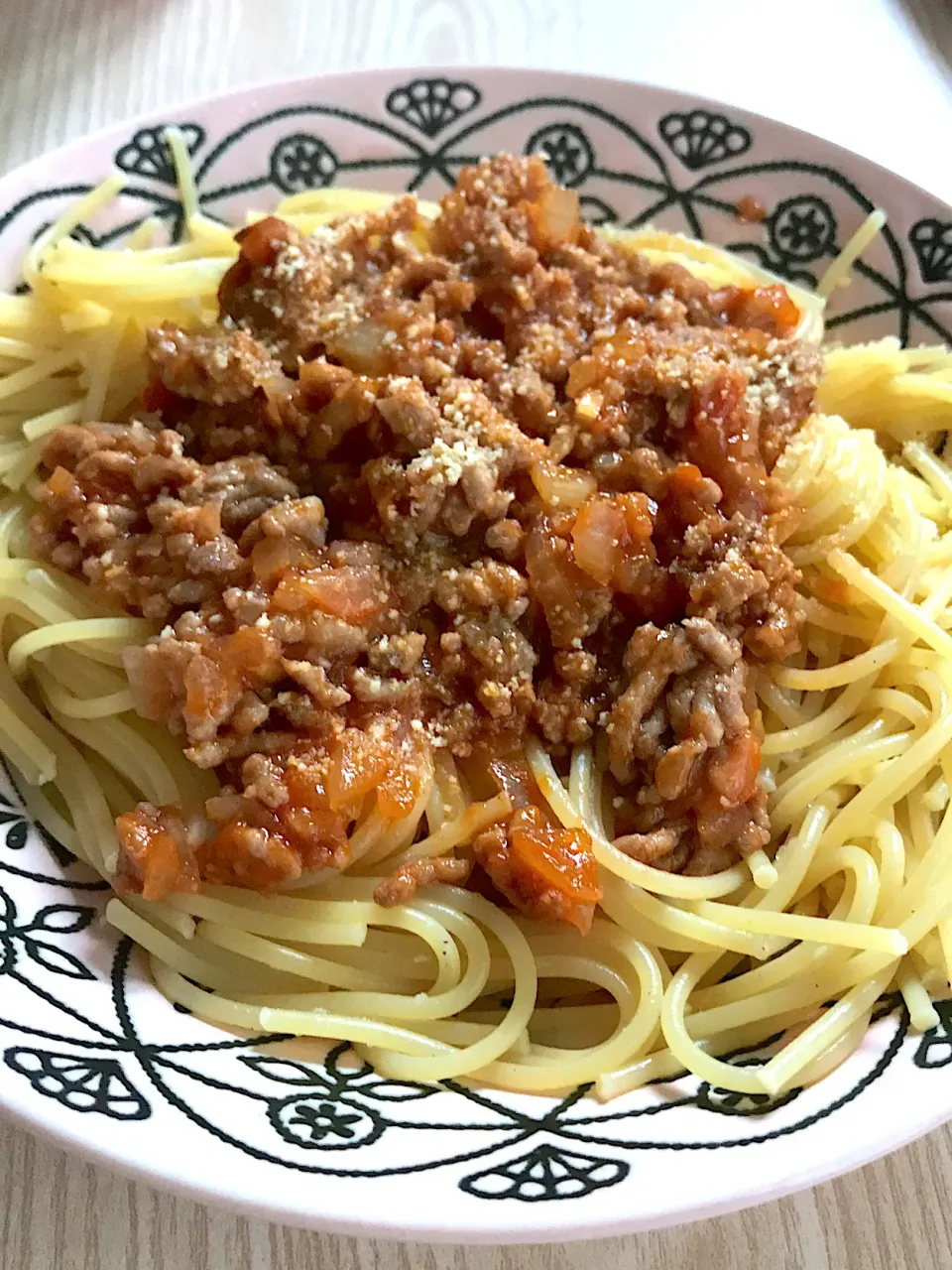 ひき肉のケチャップ炒めパスタ|のあママさん