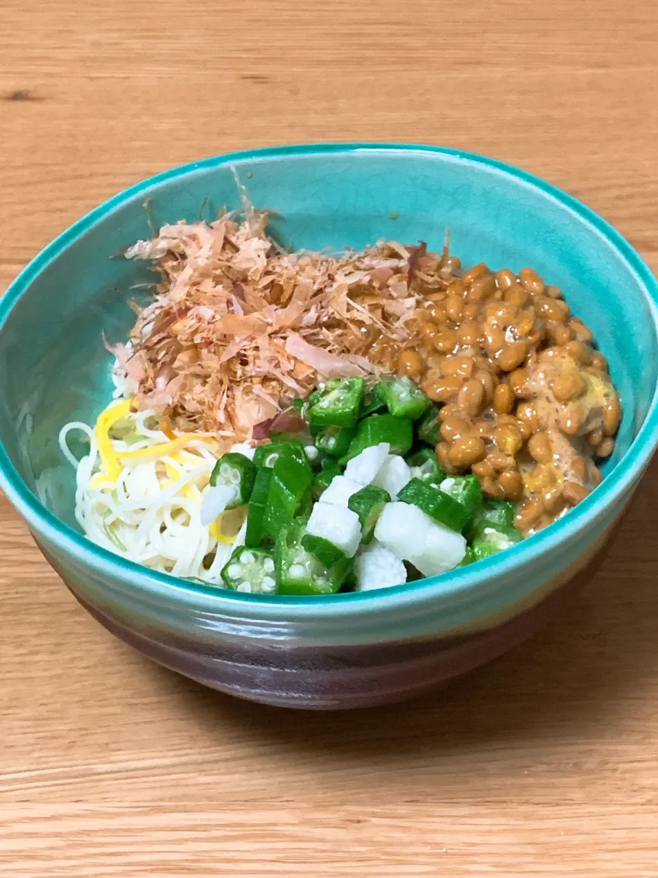 お弁当の残りの素麺でぶっかけに^ ^|ヤマネコさん