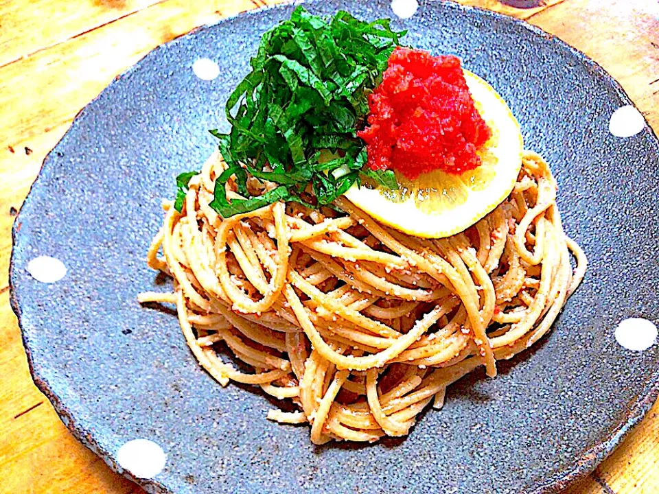 全粒粉パスタを使って明太子パスタ🍝|hiroさん