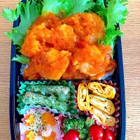 息子弁当　　エビチリ|maaakiiiさん