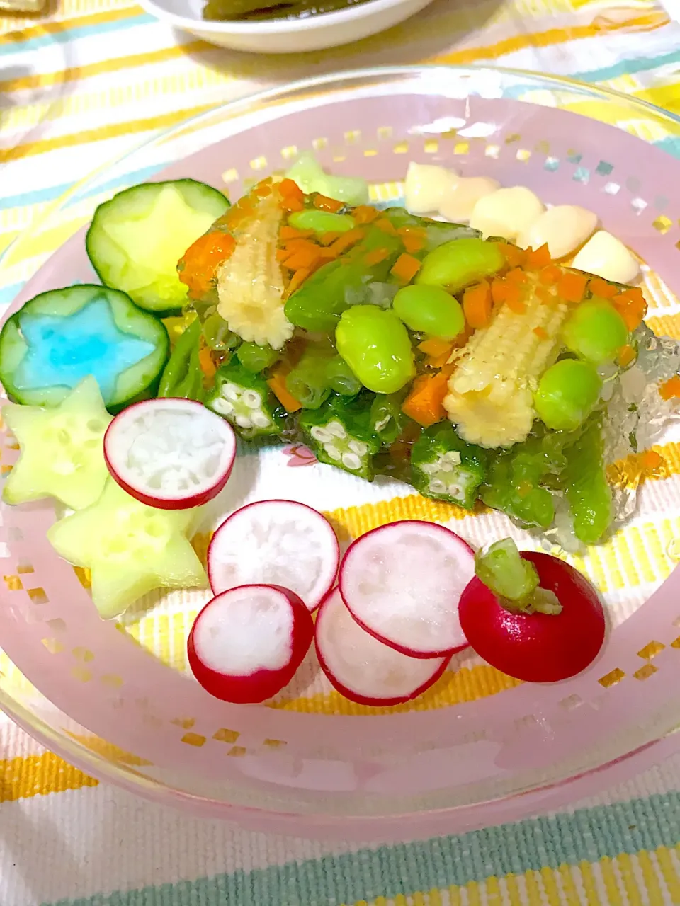 野菜の白だしゼリー寄せ|ゆきᒼᑋªⁿ♥︎さん