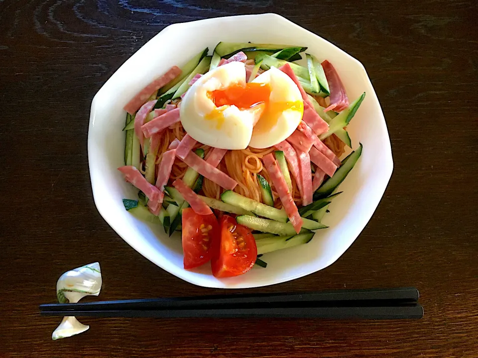 素麺で冷やし中華|カドラさん