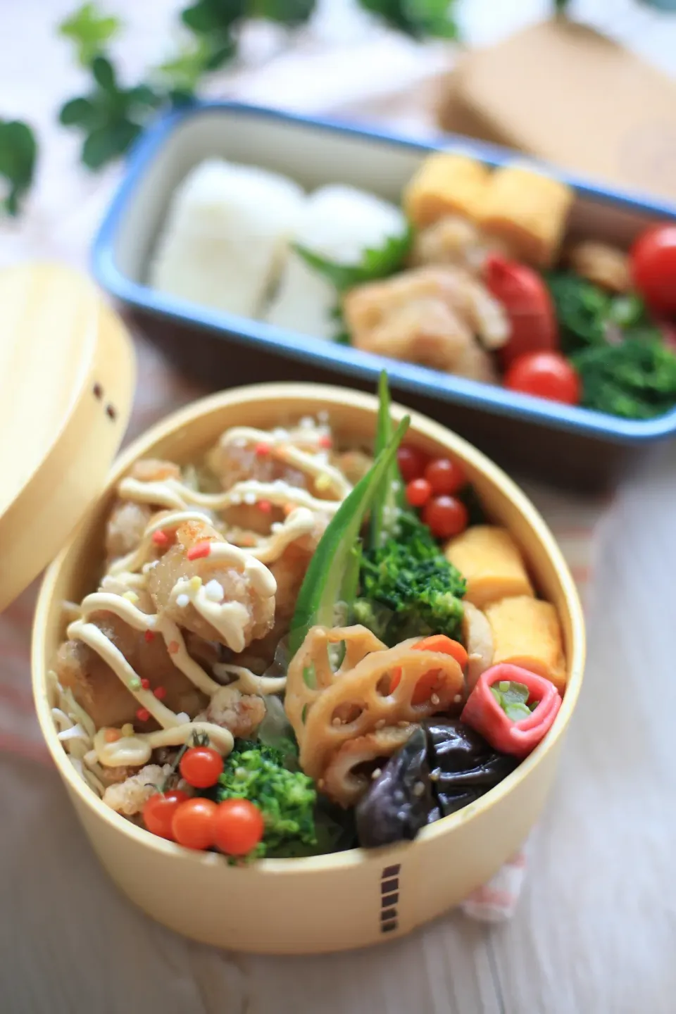 夏野菜たっぷり！からマヨ丼弁当|ゆいか＊さくママさん