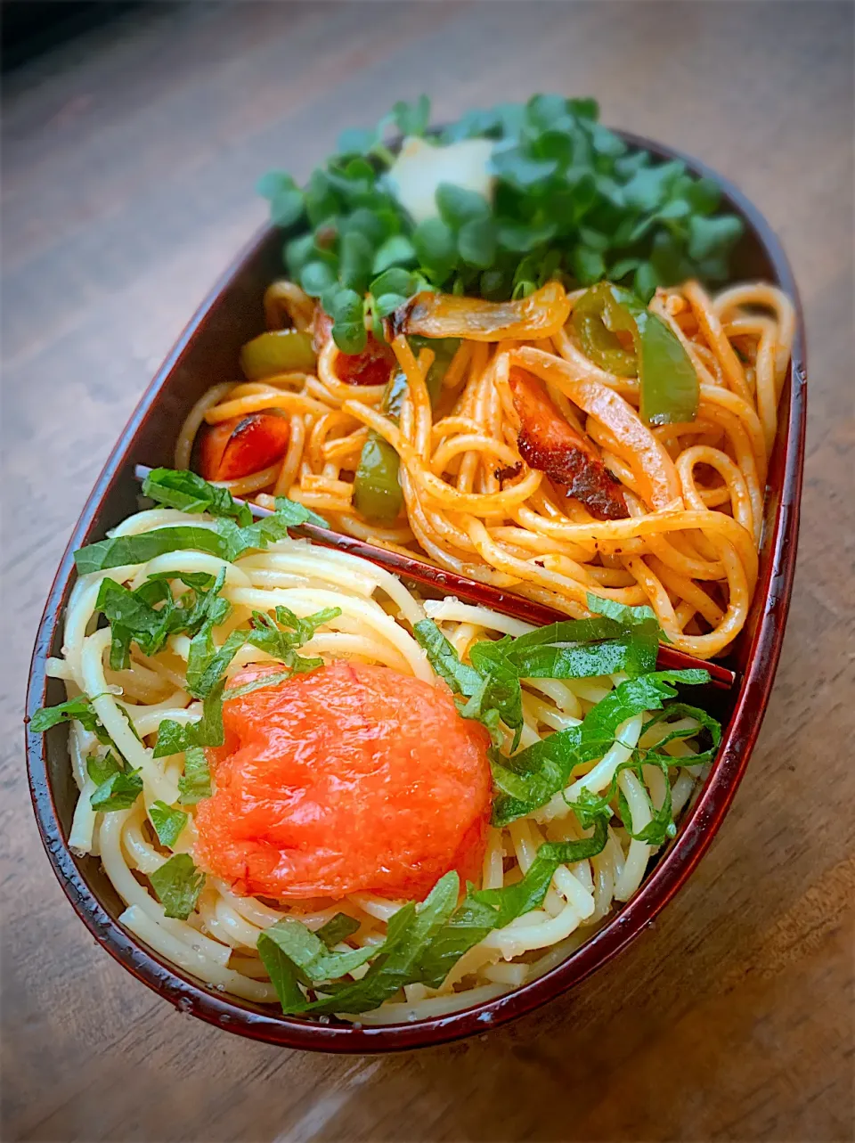 今日のお弁当・パスタ２種|akiさん