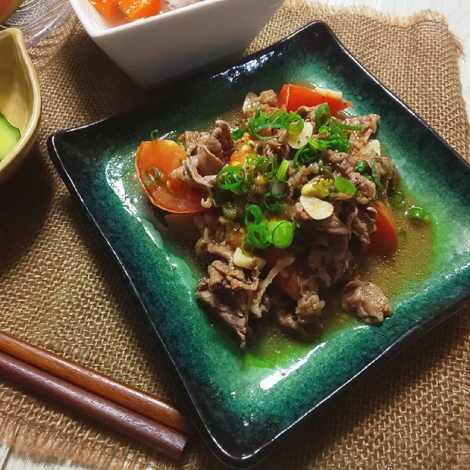 トマトと牛肉のさっぱりおかずマリネ🍅|真希さん