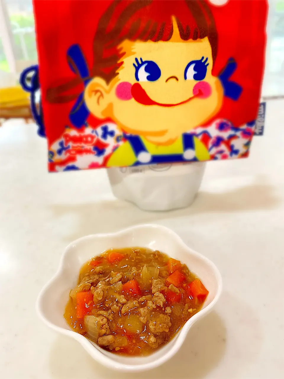 息子への離乳食♡色々かけて麻婆餡。|ぽき。さん