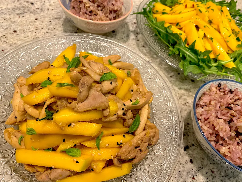 Mango Chicken & Mango Salad|lawlam005さん