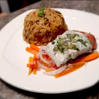 Corvina a la papillote.|Yaribel Abadさん