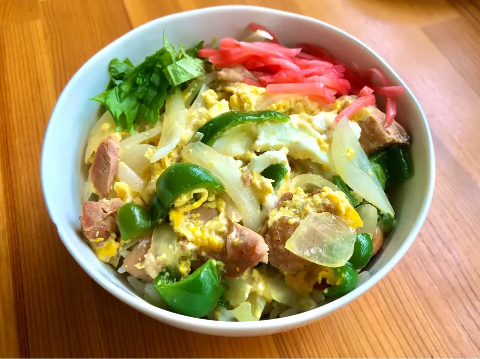 メスティンでご飯炊いて、焼き鳥缶の親子丼|田中章さん