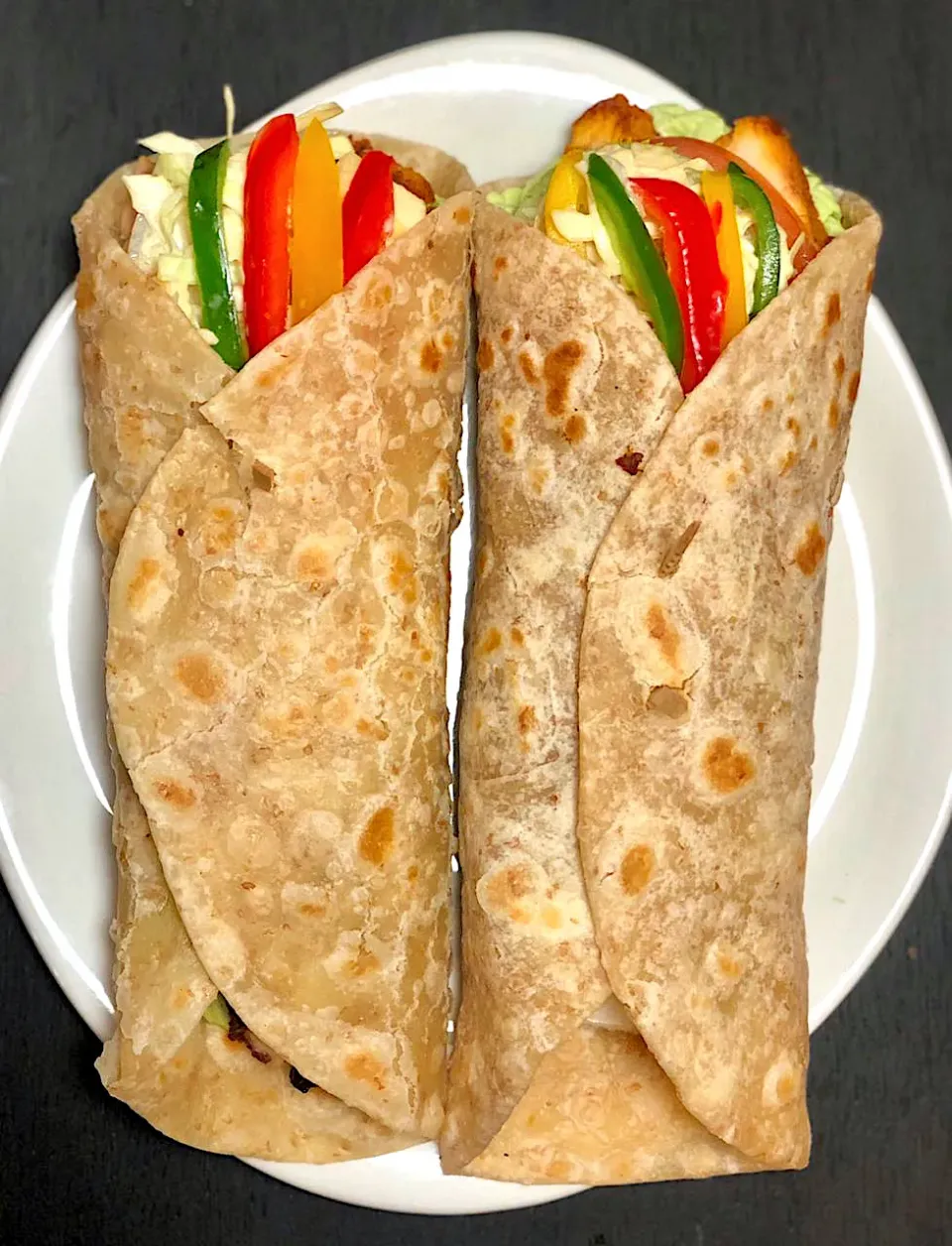 Asian Roti chicken wrap|China☺️さん