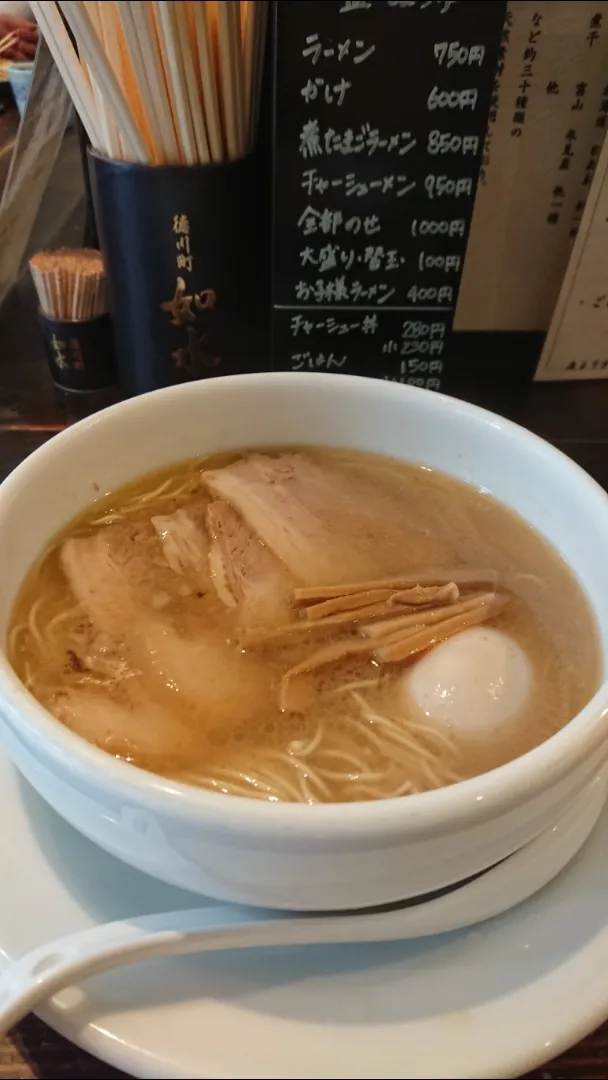 Snapdishの料理写真:愛知県名古屋市東区徳川「徳川町 如水」の塩ラーメン全部のせ|たかしさん