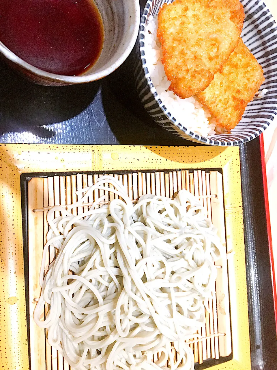 へぎそば　タレカツ丼|みーさん