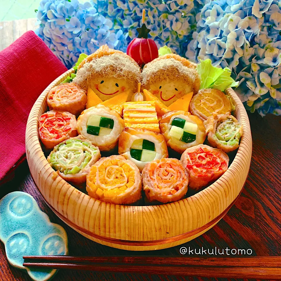 野菜肉くるくる巻き巻き弁当|kukulutomo ❁𓎪 ⡱𓎩‎𐩢𐩺𓎪 ⡱さん