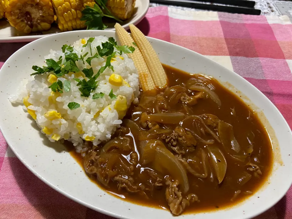 とうもろこしライス de ハッシュドビーフ|ハルのただ飯さん