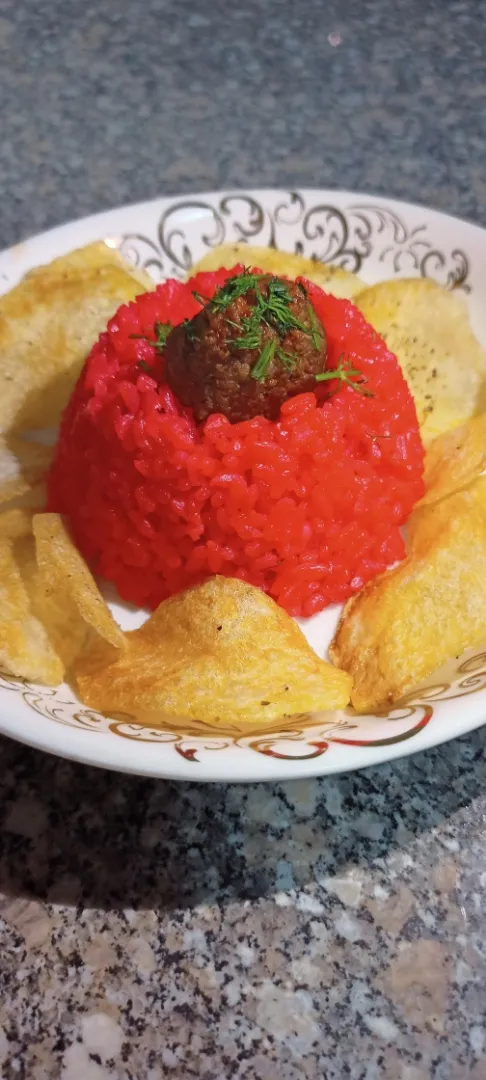 red rice with meatballs|Nn1432008さん