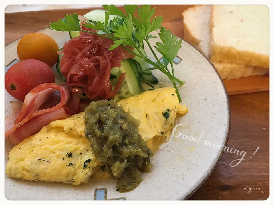 Snapdishの料理写真:朝ごパン🍳|yucca@さん