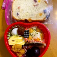 Snapdishの料理写真:パネトーネとお弁当|Akarikoさん