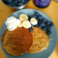 coconut coffee oat pancakes|Serendipitously obsessedさん