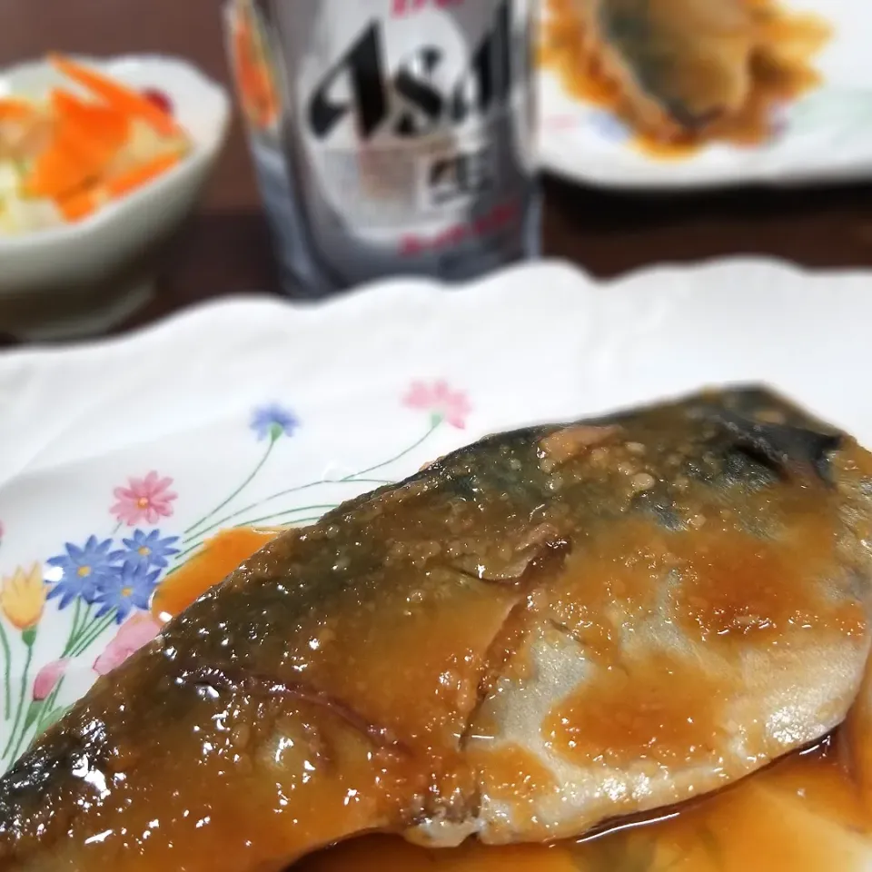 夕食◎さばの味噌煮🐟|しょちちさん