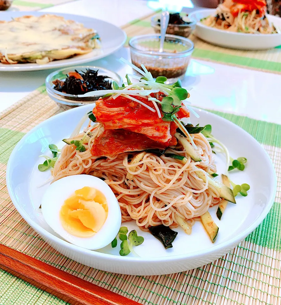 そうめんでビビン麺🇰🇷|itsu yukiさん