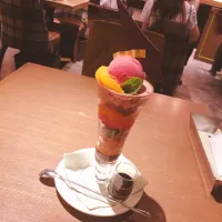 Snapdishの料理写真:デリーモのパフェ 、ショコラオランジュ|はるたさん